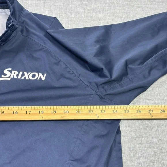 Sunice Srixon Golf Jacket Mens L Blue Windbreaker Zephal Waterproof Full Zip
